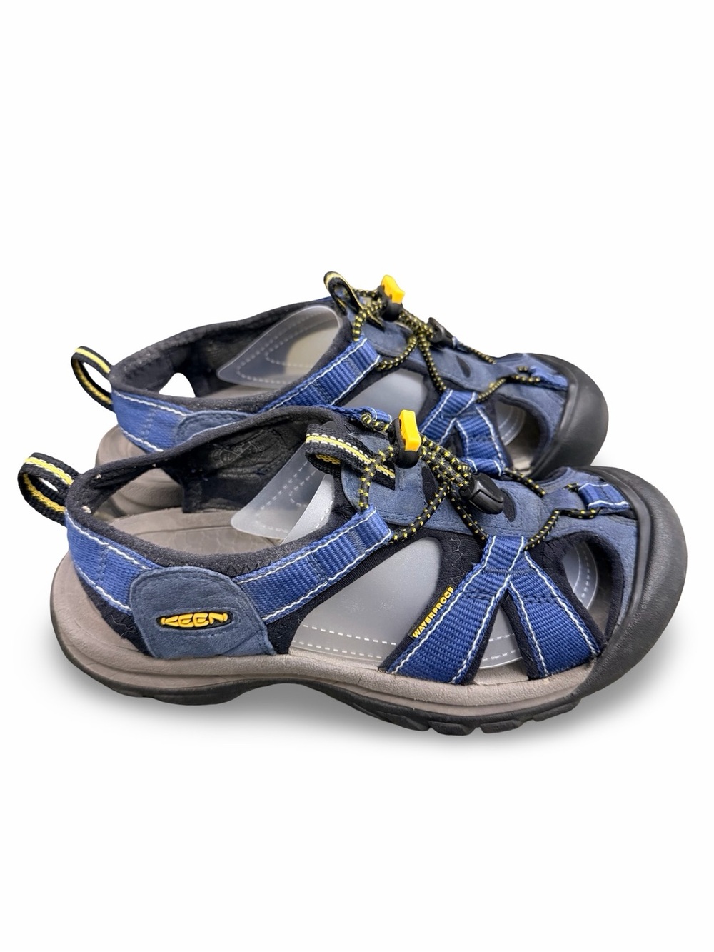 KEEN Women's Venice H2 Waterproof Hiking Sandals Blue Gray Size 6.5 EU 37